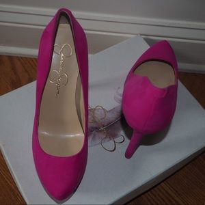 Jessica Simpson Pink Suede Pumps